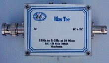 [Photograph of Bias Tee Box showing connectors]