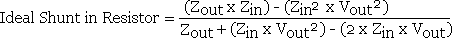 Shunt resistor formula