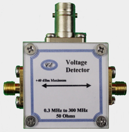 [Photograph of Voltage Detector Box showing connectors]